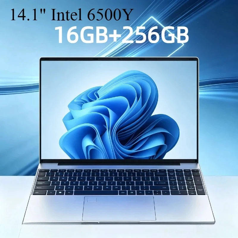 Intel 6500Y 14.1 Inch Ultra Light Laptop 2C4T 1.1GHz Base 3.4GHz Boost 32GB RAM 2TB PCIe SSD 5000mAh Backlit Fingerprint Pro Max