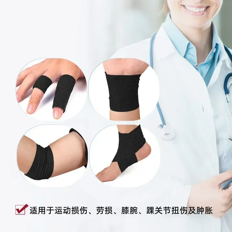4.5M Sport Self Adhesive Elastic Bandage Wrap Tape Writing Finger Protect Cute Bandaids Survival Kit