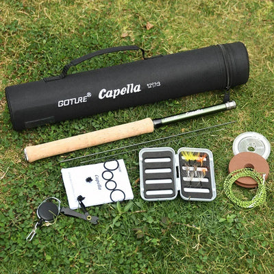 Goture Portable Telescopic Fly Fishing Rod Kit 12FT/3.6M | SAMAG