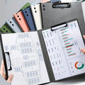 1pc A4 File Folders, Documents Organizer, Clipboard With Cover, Paper Folder For Business & School, Stationery & Office Supplies
