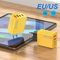 4 Ports 120W Charger Quick Charge 3.0 USB C PD Type C USB Phone Chargers Fast Charging Adapter For iPhone Samsung Xiaomi Huawei