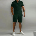 Cross border Amazon Men's Set Autumn New Polo Casual Loose Short sleeved Sports - View 2 | SAMAG