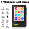 Mini Walkman Full Touch Screen MP3 Player 1.77 Inch Student E-book Reader MP4 Video Player with Built-in Speaker