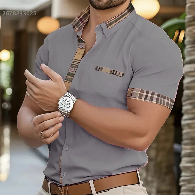 New Men's Shirts Fashion Luxury Social Party Daily Casual | SAMAG