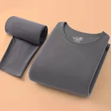 Man Winter Thermal Underwear Set Face Sanding Double Warmth Slim Body High Elasticity Comfortable Breathable Underwear for Men
