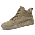 High End Brand Winter Hot Selling Men's High Top Shoes Street Trend Cotton Oxford Shoes Men's Genuine Leather Casual Shoes