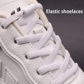 New 1Pair/3Pair Metal Lock Shoe Laces for Sneakers Elastic Stretch No Tie Shoelaces Casual Shoes Running Shoes