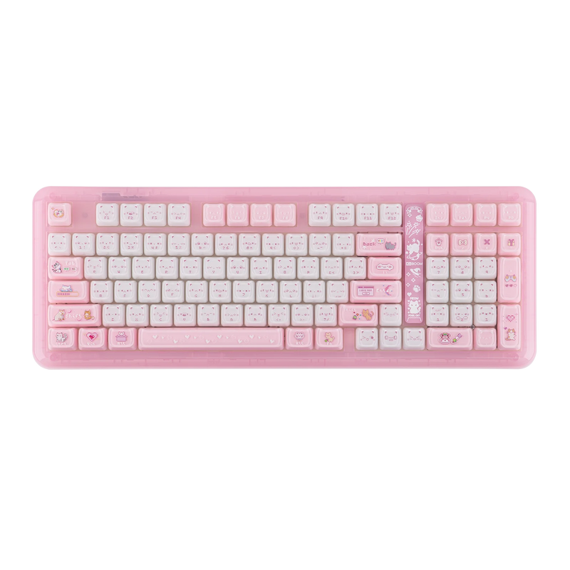 KiiBOOM Phantom98 Lite 96% ANSI US Layout VIA Programmable Gasket Wired/BT/2.4GHz Wireless Mechanical Gaming Keyboard 8000mAh