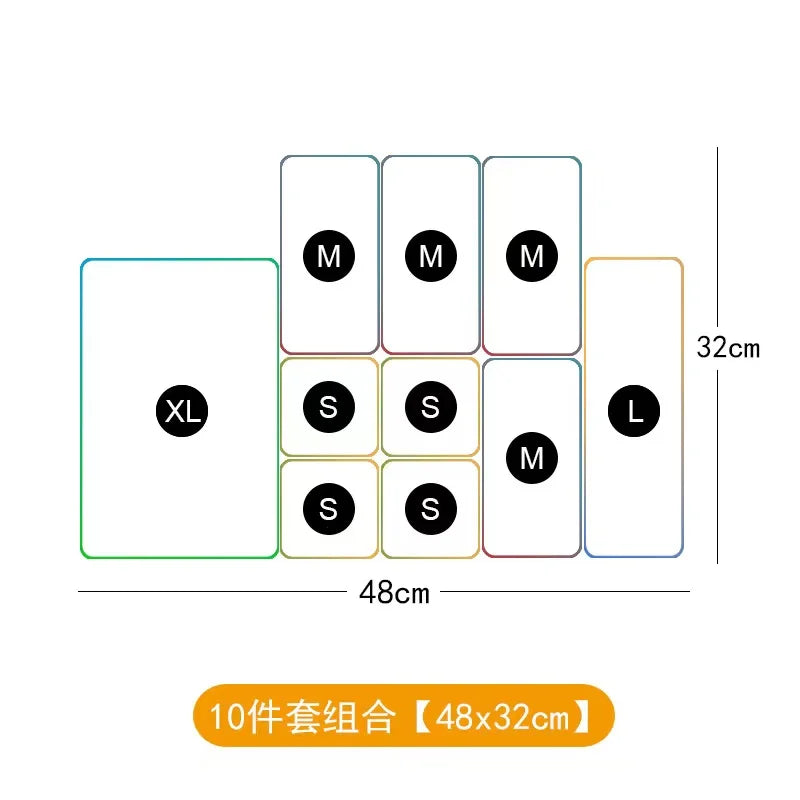 Drawer Transparent Visual Jewelry Accessories Storage Box Plastic Household Items Cosmetics Organizing Box