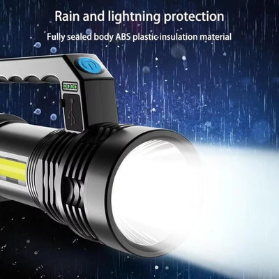 GGbingo 2KM LED USB Rechargeable Flashlight Portable Long | SAMAG