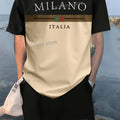 LB Printed Sport T-shirt+shorts Suit Set Men Male Luxury Tracksuit Outfit Summer Oversized tracksuit 2 Piece Set men Clothing