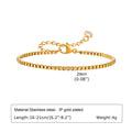 Non Tarnish Stainless Steel Bracelet Gold Plated Stackable for Women, Thin Herringbone Chain Bracelet Waterproof Jewelry Gift