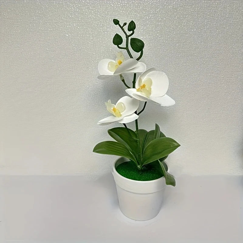 Artificial orchid, home/office decoration - display of living room dining table, entrance flower decoration, not easy to fade