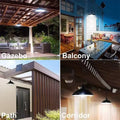 Double Headed Solar Pendant Light Garden Accessories LED Solar Lights Outdoor Waterproof Chandelier Street Wall Shed Barn Gift