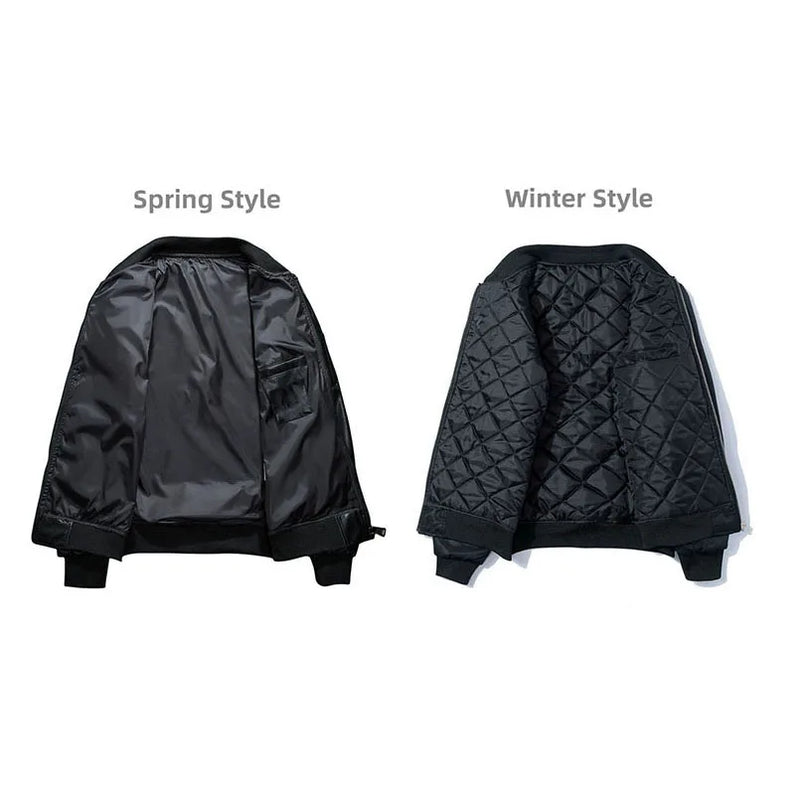 Men Women Bomber Jacket Dragon Tiger Embroidered Sukajan Padded Baseball Coat Japan Male Windrunner 2024 MA1 Spring Winter Z1A1