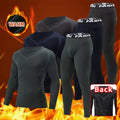 2-piece men's warm corset Ski warm suit Corset jacket and trousers Men's fitness pants shirt running yoga athletes sports pants