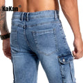 Kakan-y2k New Men's Summer Short Jeans, Multi Pocket | SAMAG