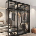 Living Room Bedroom Closet Storage Clothes Cupboard System Wardrobe Display Modern Minimalist Guarda Roupa Trendy Furniture