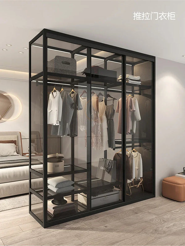 Living Room Bedroom Closet Storage Clothes Cupboard System Wardrobe Display Modern Minimalist Guarda Roupa Trendy Furniture