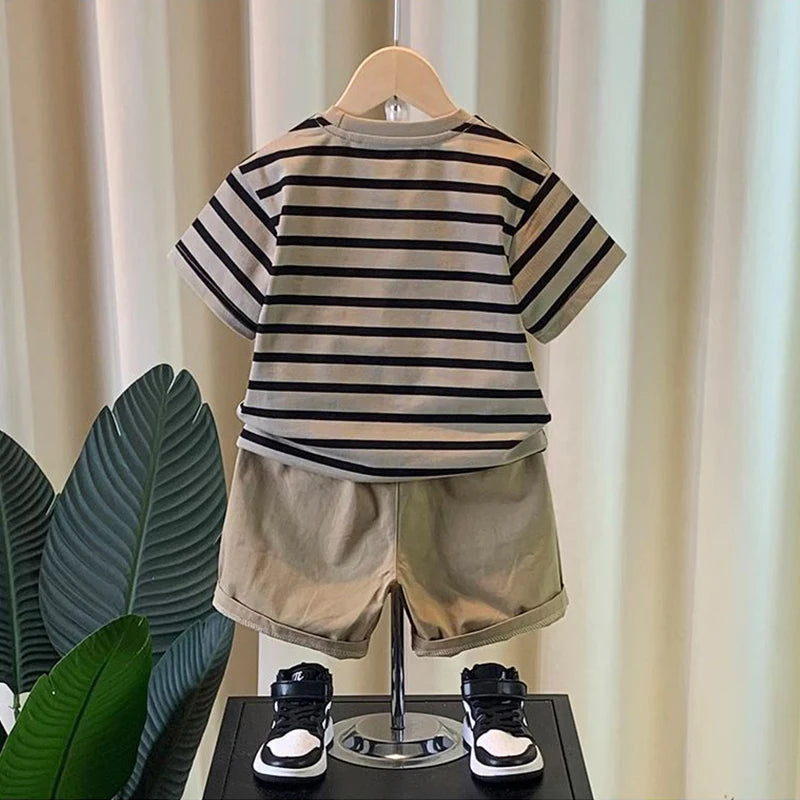 0 - 5 Years Old Boys' Summer Outfit Set Short - Sleeved - View 2 | SAMAG