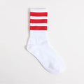 New Men/Women 3 Three Stripes Cotton Socks Retro Old School  Hiphop Skate Long Short  Meias  Harajuku White Black Winter Cool