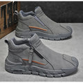 Men's High-Cut Casual Sports Shoes Anti-Slip Wear-Resistant Ankle Boots Outdoor Workwear Footwear for Comfortable Walking