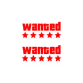 WANTED Motorcycle Sticker Vinyl Waterproof Decal Adaptable Motorcycle / Body / Helmet Motorcycle Decoration Accessories