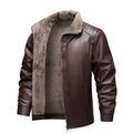 2026 New Product Warm Fleece Leather Jacket Fall/Winter Men's Leather Coat Casual and Versatile Outerwear US/European size.