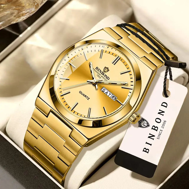 Ultra Thin Fashion Quartz Watch Men Women Minimalist Style Waterproof Luminous Wristwatch Comfortable Strap Daily Office Gift