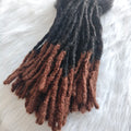 Dreadlocks Sister Locs Extensions Handmade Soft Crochet Brazilian Human Hair Braiding 10in Ombre Short Hair 10Strands/lot