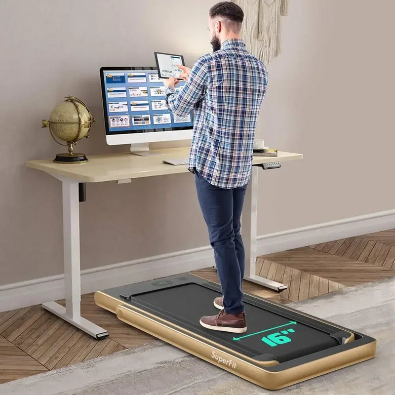 Compact 2 - in - 1 Under Desk Treadmill with 2.25HP, LED - View 4 | SAMAG