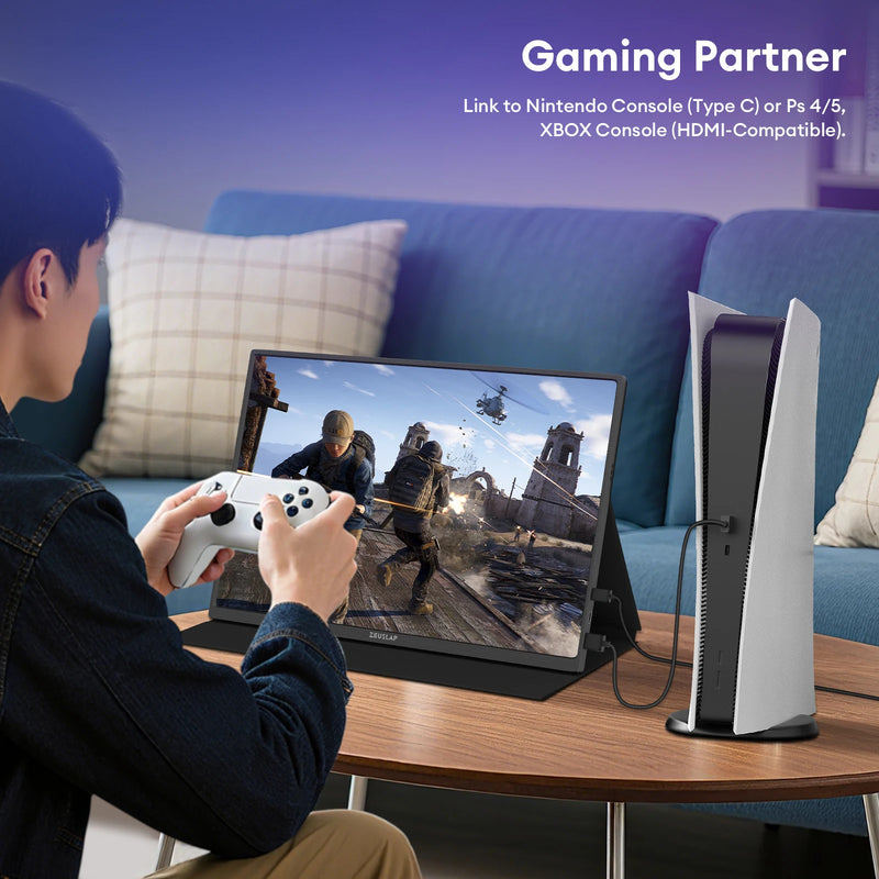 ZEUSLAP 16" 2.5K 144hz Portable Monitor 2560*1600 16:10 - Visuel 6 | SAMAG