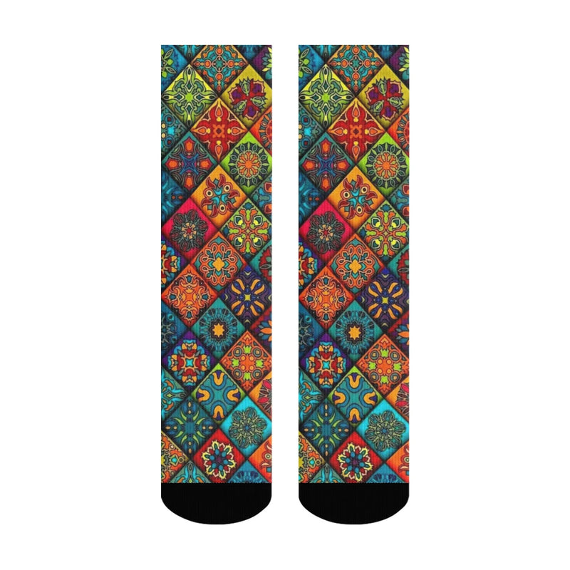 Novelty Ethnic Bohemian Print Men's Socks Comfortable | SAMAG
