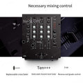 Professional 3-Channel Equalizer Scratch-Resistant DJ Mixer Console Replaceable Turntable Mixer
