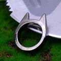 3pcs Women's Anti-wolf Men's Single Finger Buckle Carry Defense Spikes Finger Tiger Self-defense Cat Ear Ring Window Breakers