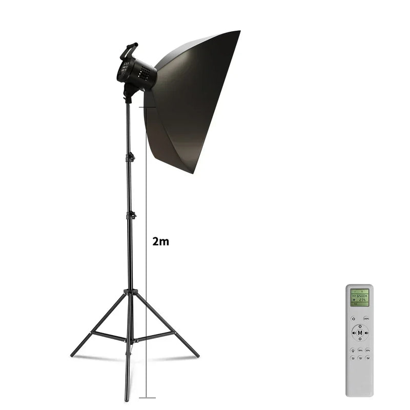 Bowens Video Studio Kit 90/135W 220V Photography Light Dimmable Kit LED Lamp 2m Tripod Flash Studio Lighting 3000-6000K 3 Color