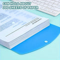 6 A4 Large Capacity Loose Leaf Folders with 11 Hole Binding Rings, Modern PP Material, Expandable Buttons and Label Pockets