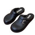 Retro Flat-bottomed Bag Head and Half Slippers Women's New Slip-on Lazy Shoes Tide Fashion