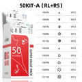 STIGMA 50PCS Mixed Professional Tattoo Cartridge Needles with Membrane Safety Cartridges Disposable Tattoo Needle