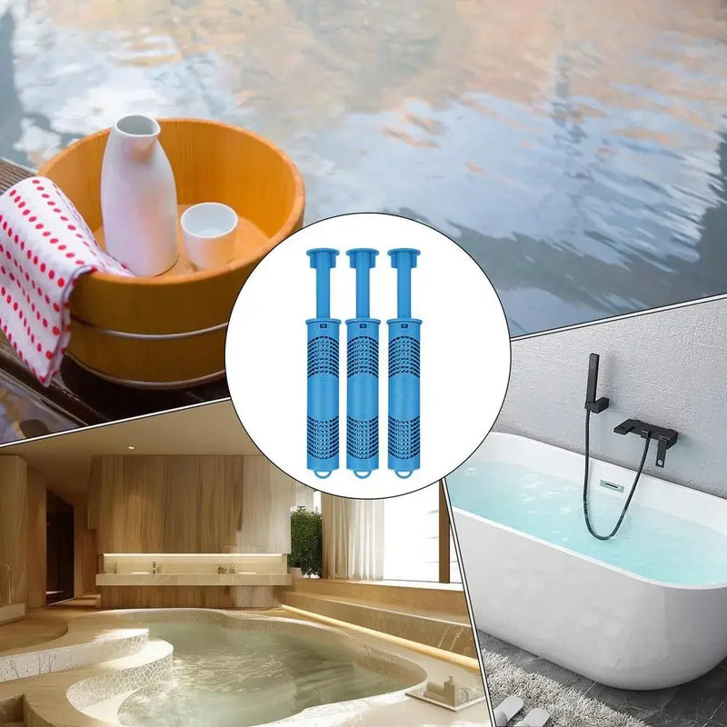 3Pcs Spa Mineral Sticks for Hot Tub Filter Hot Tub Mineral Stick Automatic Healthy Tool for Freshwater Maintenance
