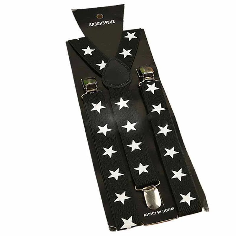 Mens Adjustable Belt Pants Holder Wear Elastic 3 Clips Y - Back Suspenders Braces school Fashion MW21 - Visuel 12 | SAMAG