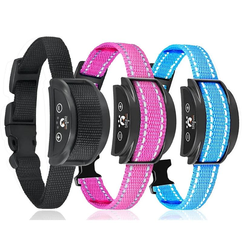Dog Anti Bark Collar Pet Anti-barking Device 8-27 Inch Dog Collar Dog Stop Bark Shock Collar for S/M Dog Dropship Fast ship!