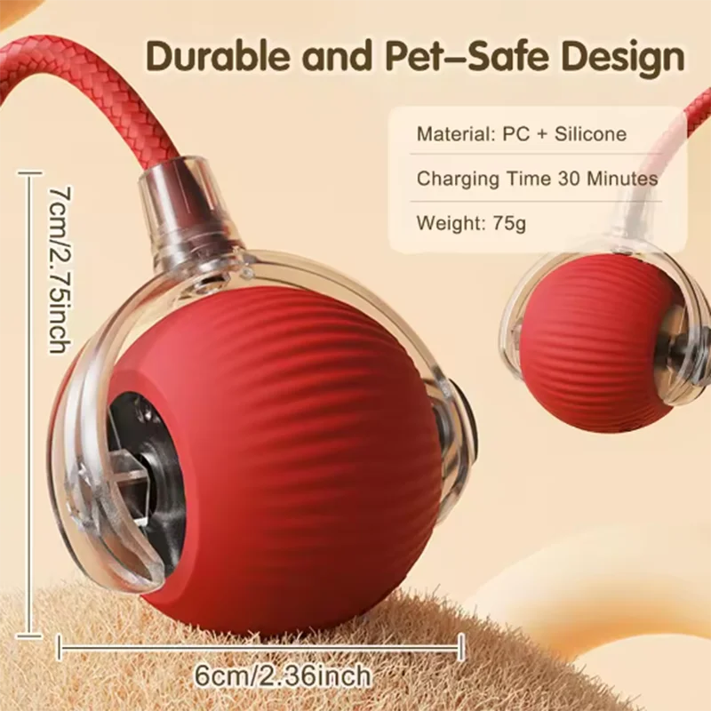 Hot intelligent interactive cat ball long-lasting and durable easy to clean intelligent obstacle avoidance pet dog toys