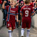 26 Boys HAALAND No.9 Football Jersey Tee Shorts Set Women - View 5 | SAMAG