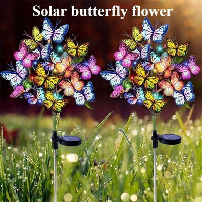 Solar Butterfly Flower Ground Lamp, Outdoor Garden | SAMAG