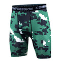 New Men's Compression Shorts Camouflage Sports Fitness Tight Pants Summer Stretch Quick Drying Running Basketball Base Shorts