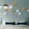 Resin Flower Wall Decoration Creative 3D Home TV Background Decoration Artificial Flowers Indoor Home Decor Housewarming Gift