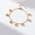 GANPUP 316L Stainless Steel Delicate Pearl Starfish Charms Bracelet For Women Texture Waterproof Wrist - Visuel 11 | SAMAG