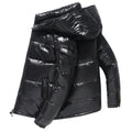 High Quality New Hooded Down Men Trend Solid Color Short Winter Hooded Jackets Coat Windproof Thickened Warm Long Sleeve Parkas