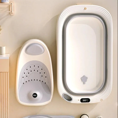 Temperature Sensitive Baby Shower Basin Foldable Portable | SAMAG